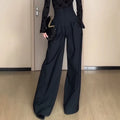 Ultra High-Waist Professional Wide-Leg Trousers