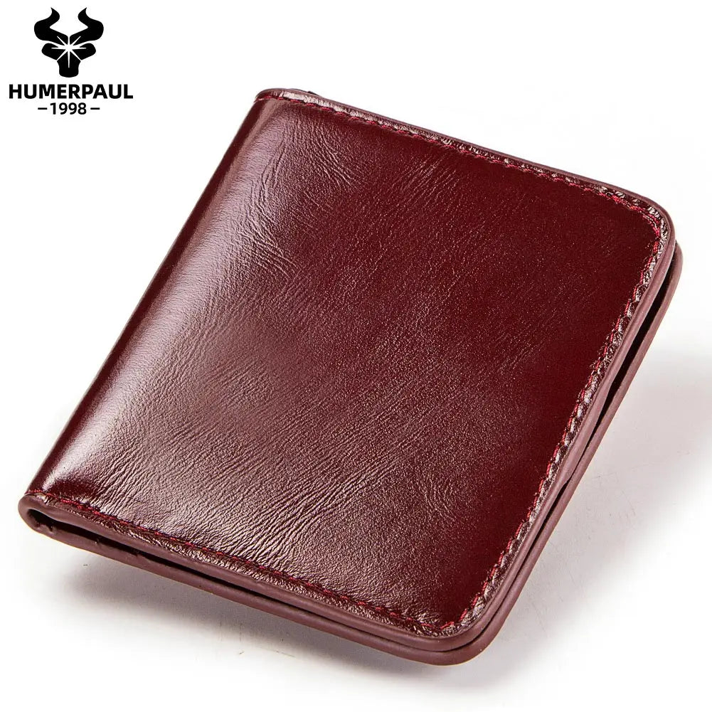 M&T Wear - Slim Cowhide Leather Wallet for Men
