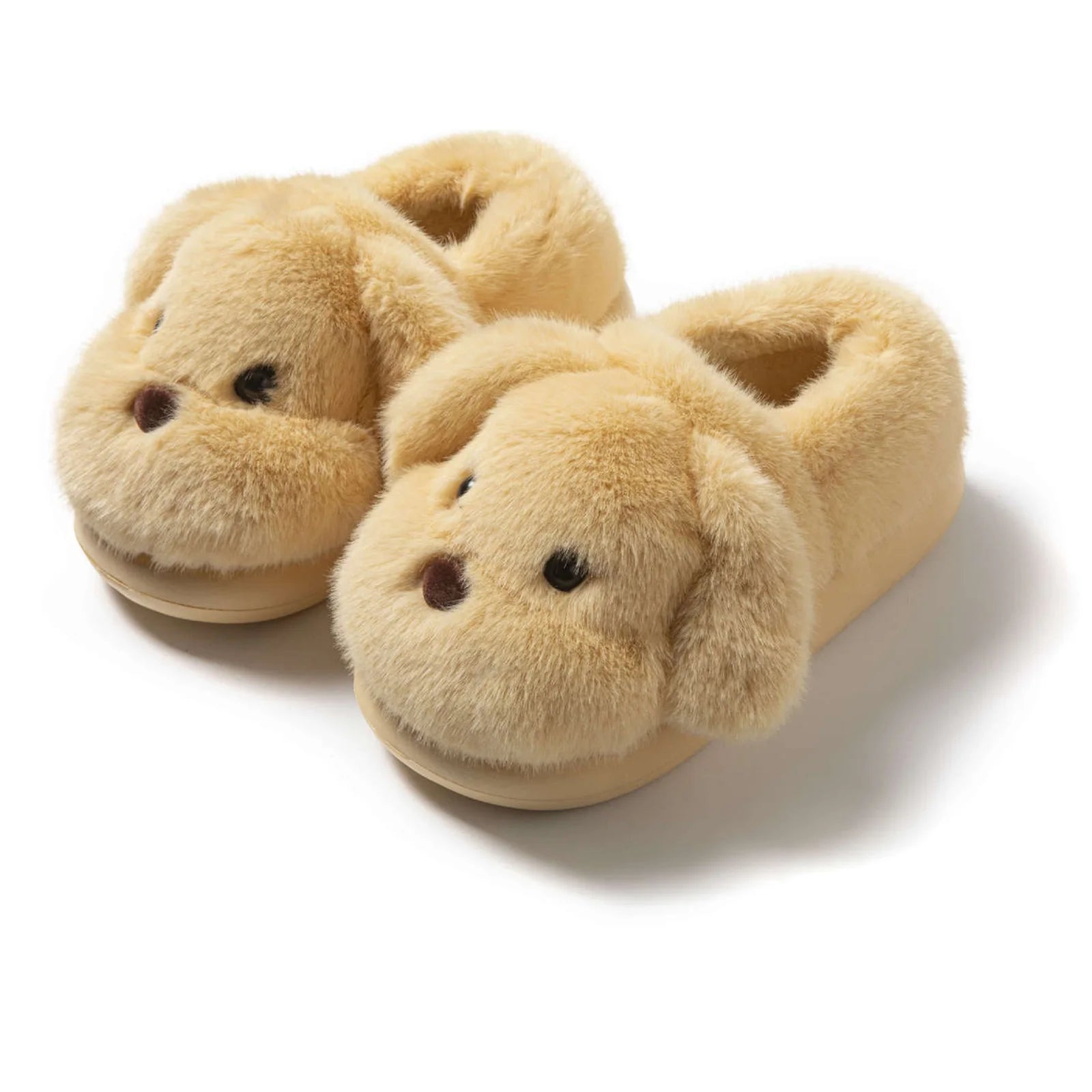 M&T Wear - Cute Puppy Plush Winter Home Slippers