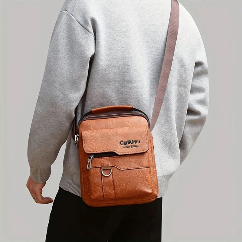 M&T Wear - Men’s PU Leather Single-Shoulder Sling Bag