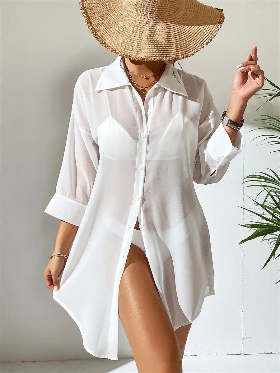 Sheer Chiffon Cover-Up