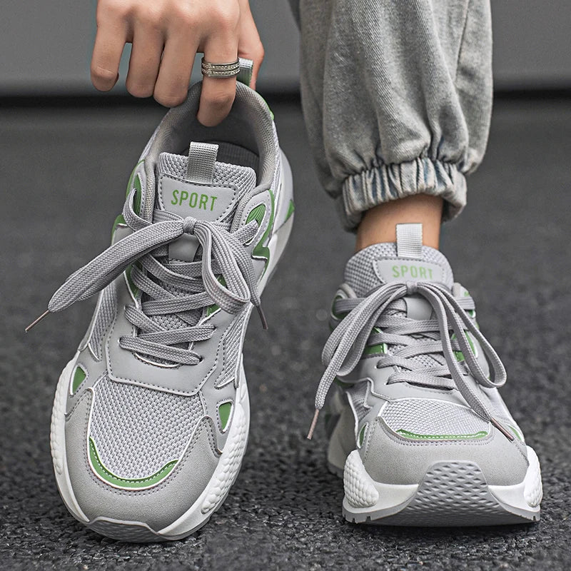 M&T Wear - Men's Casual Shoes Feature A Breathable Mesh Upper and A Thick Sole Making Them Fashionable and Versatile for Casual Wear - M&T Wear