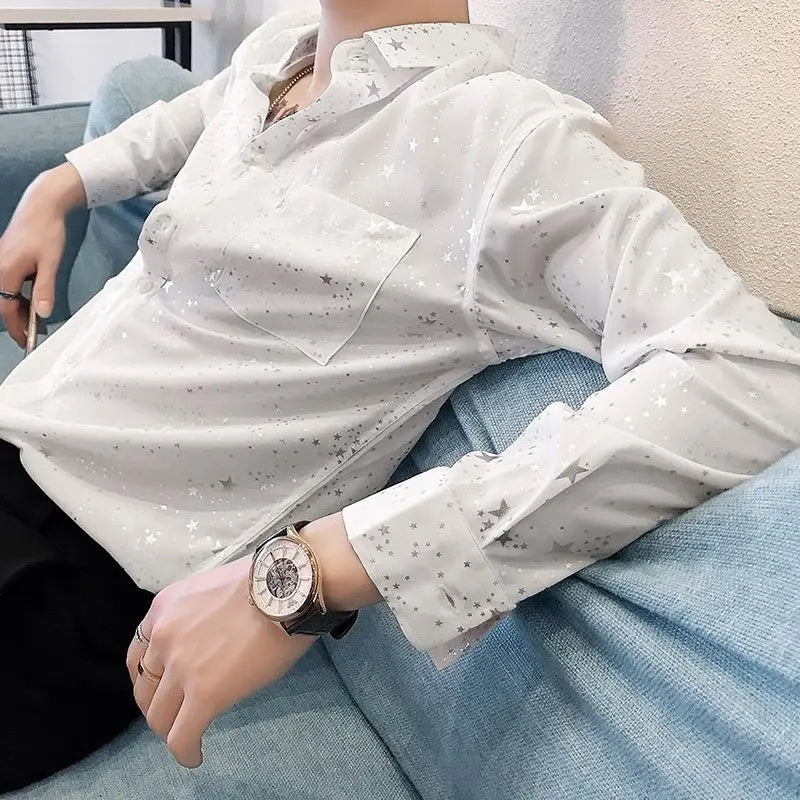 M&T Wear - Man Shirt Black Funny With Print Graphic Printed Shirts - M&T Wear