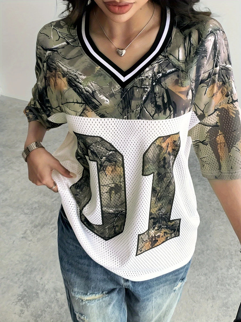 Quick-Drying Camouflage Mesh Sport Tee