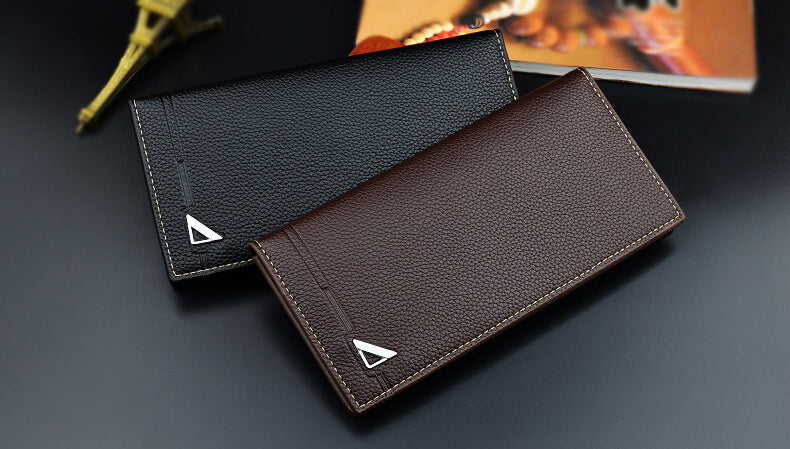 M&T Wear - Men’s Long PU Leather Wallet with Multi-Card & Coin Compartments