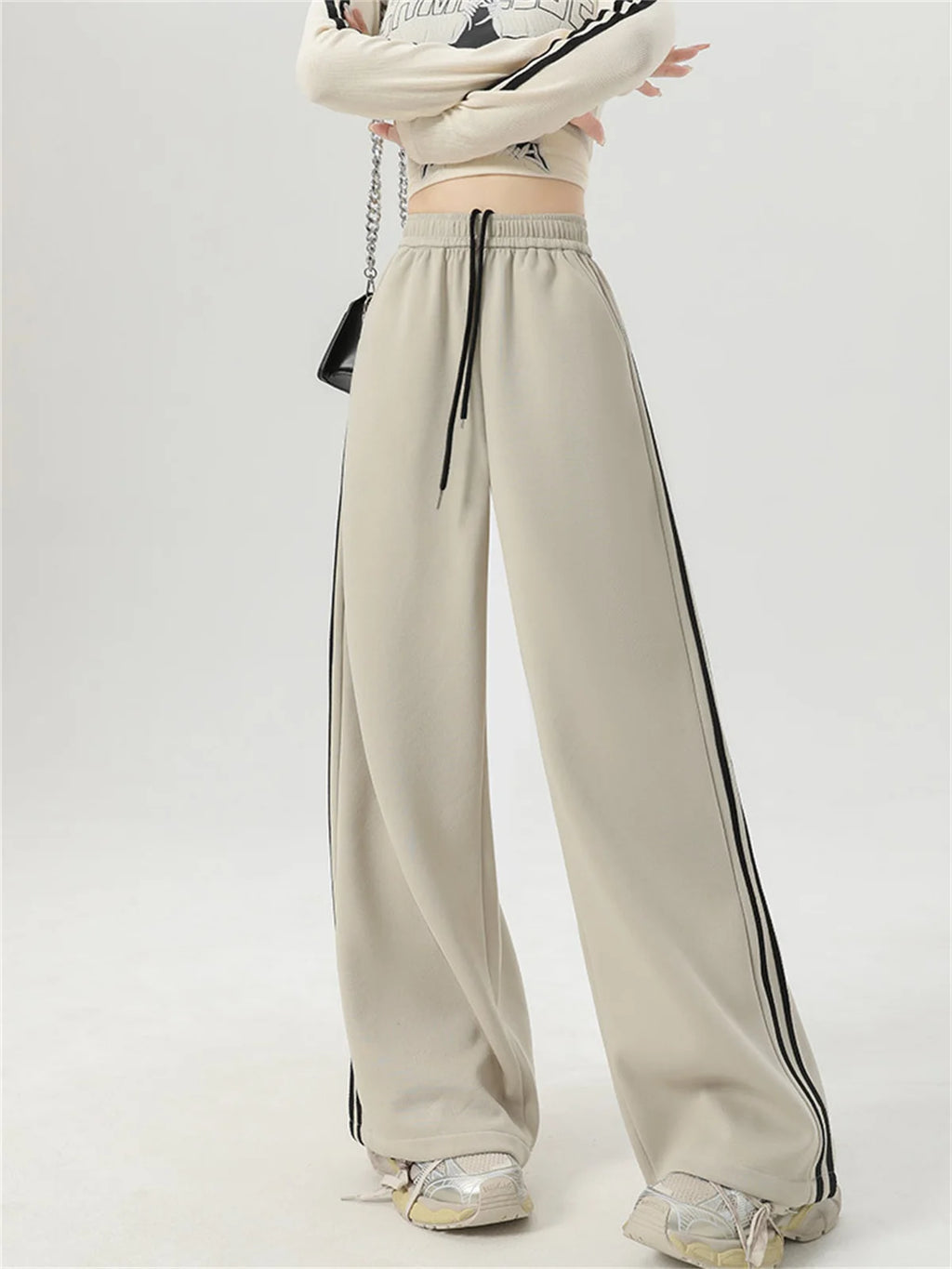 American Retro High-Waist Sweatpants