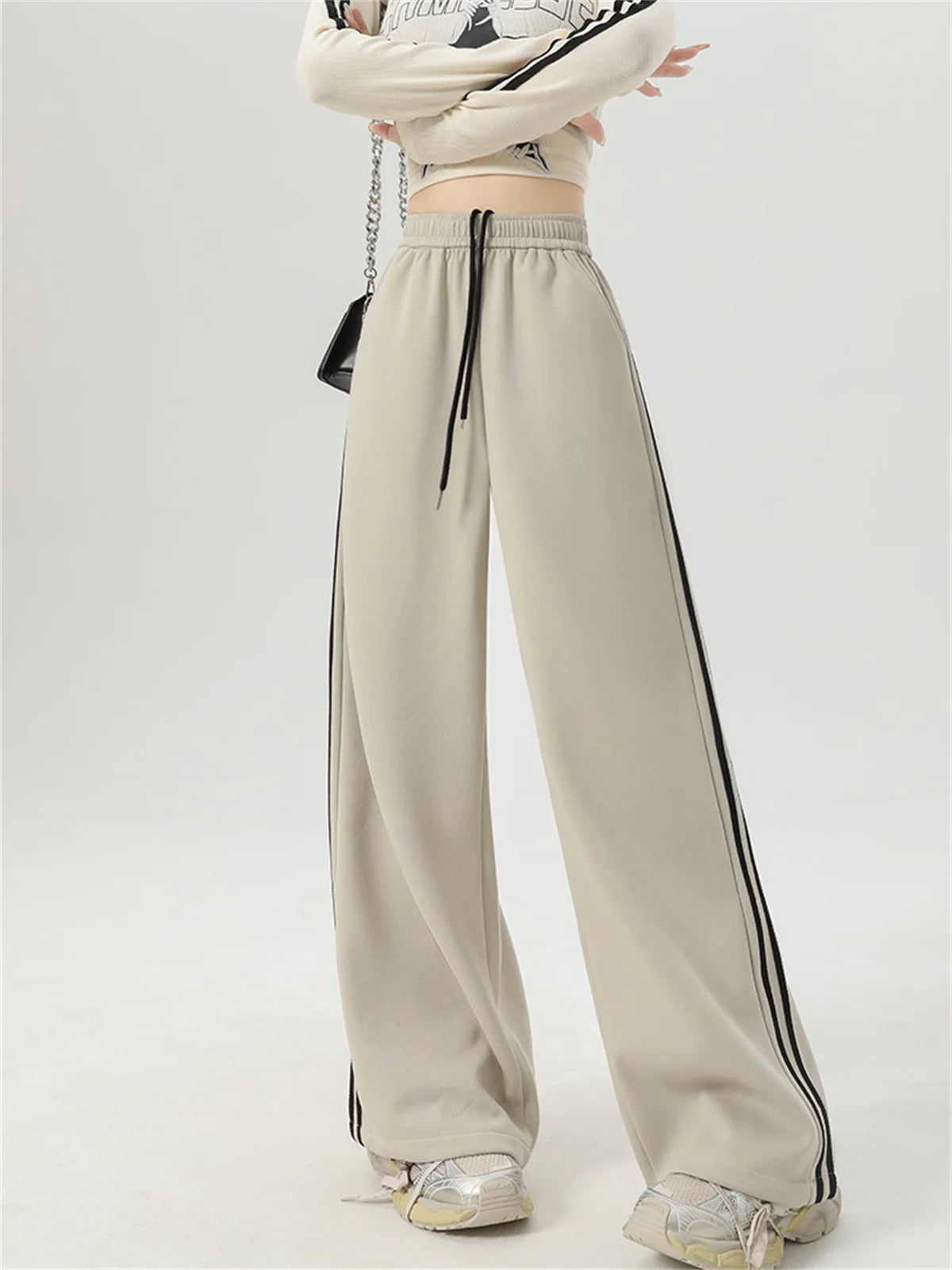 American Retro High-Waist Sweatpants