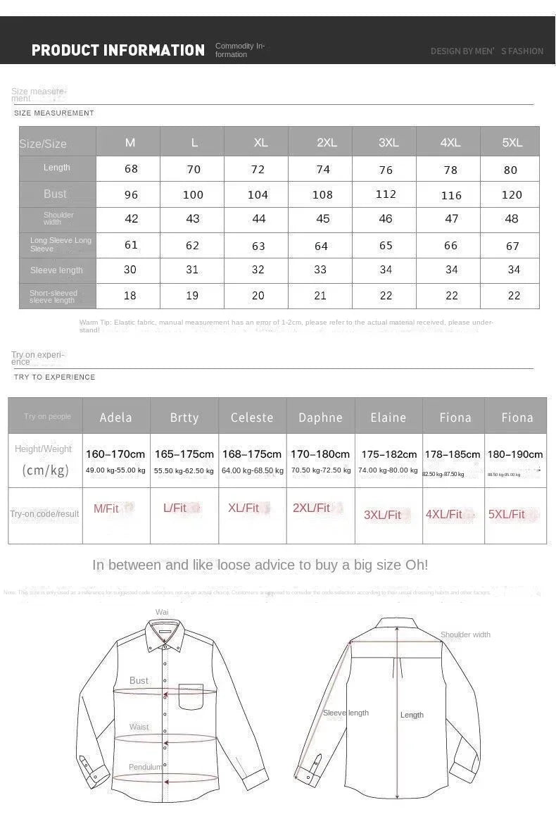 M&T Wear - Spring and Autumn High-end Long-sleeved Men's Fancy Shirt Micro-Stretched Slim Personalized Fashion Printed Shirt - M&T Wear