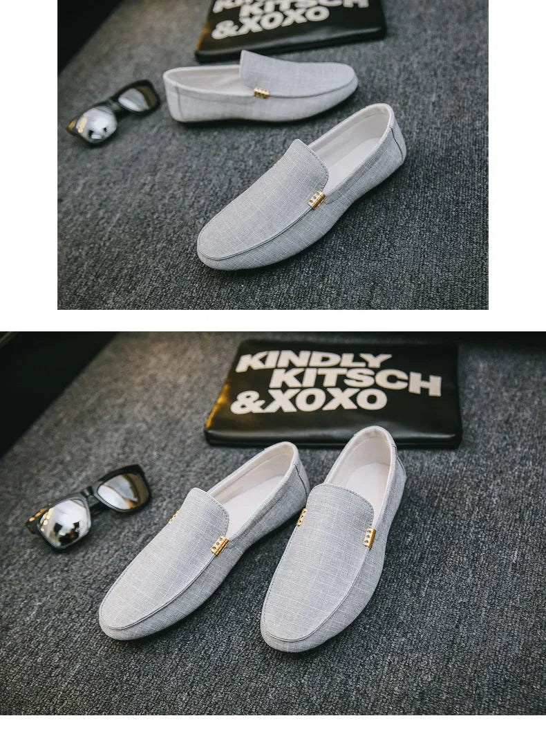 M&T Wear - Shoes Men Casual  Comfort Men Shoes Denim Male Shoes Adult Footwear 2024 New  Loafers Canvas  Sneakers Driving - M&T Wear