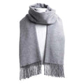 M&T Wear - Wool Scarves Winter Soft Warm Cashmere Shawl Thickened Long Tassel Shawl Warm Scarf Fashion Solid Color Women Man Scarf - M&T Wear