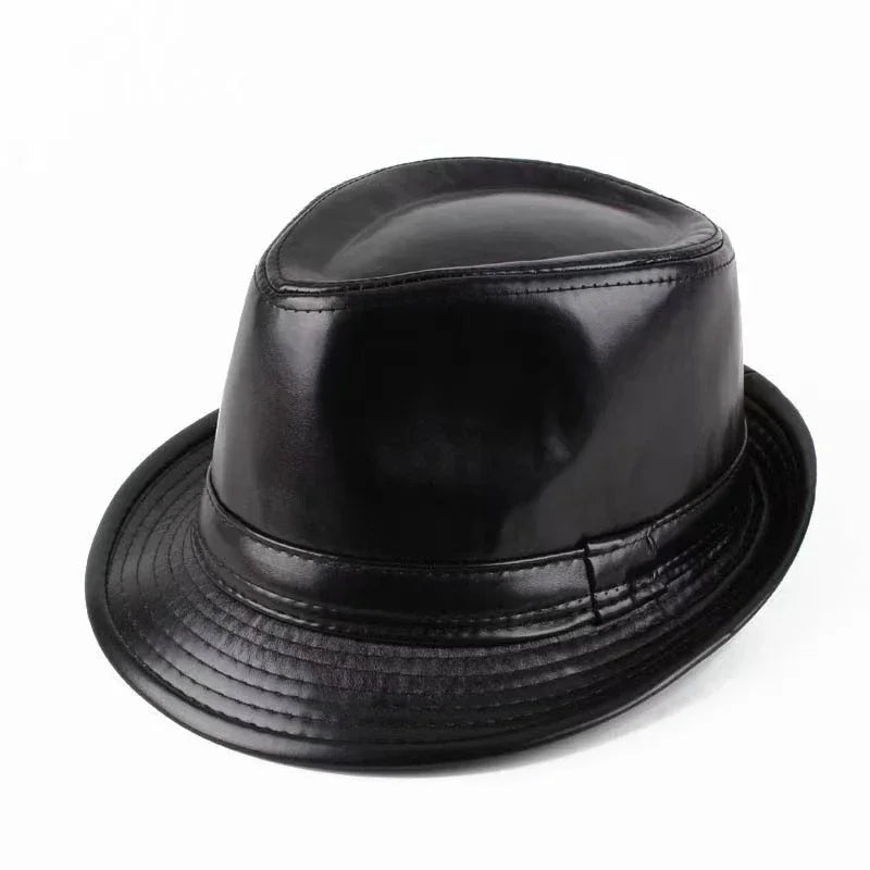 M&T Wear - Retro Faux Leather Cowboy Bowler Hat