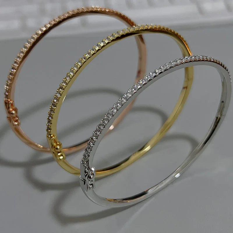 M&T Wear - Top Quality Sterling 925 Silver Bangle for Women