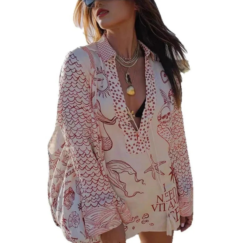 Cartoon Print Vacation Set