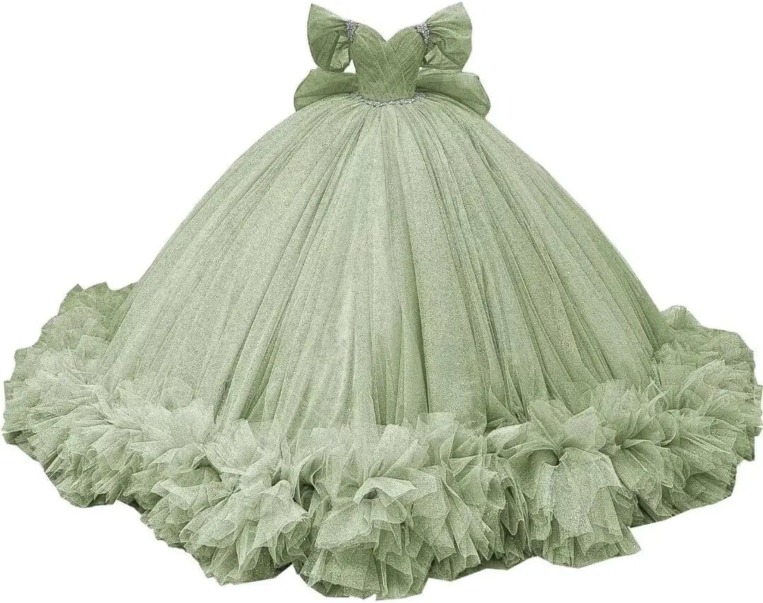Yifanier Puffy Tulle Quinceanera Ball Gown