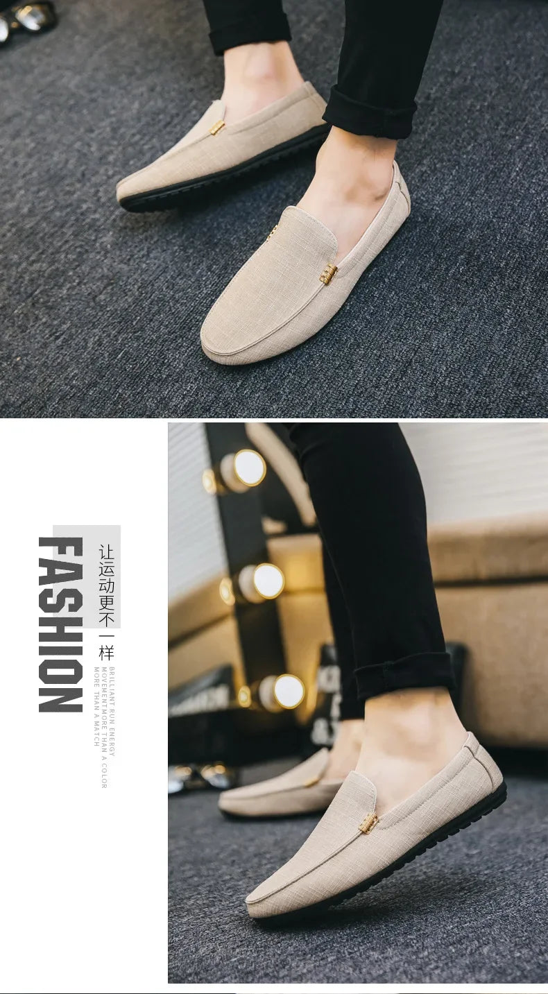 M&T Wear - Shoes Men Casual  Comfort Men Shoes Denim Male Shoes Adult Footwear 2024 New  Loafers Canvas  Sneakers Driving - M&T Wear