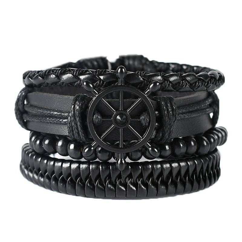 M&T Wear - 06 2024 Leather Braided Bracelet for Men