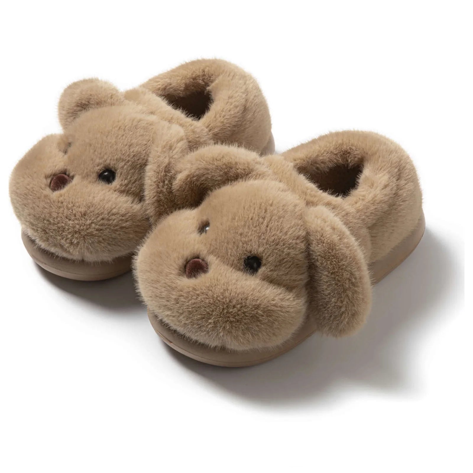 M&T Wear - Cute Puppy Plush Winter Home Slippers