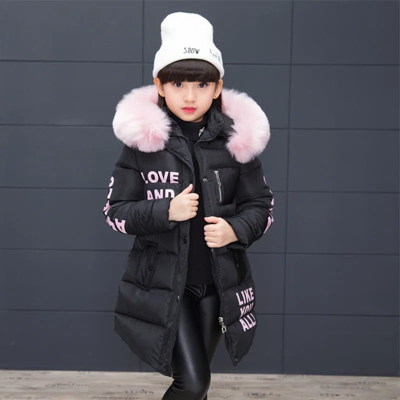 M&T Wear - Fur Hooded Girls Soft Coat