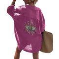 Evil Eye Beach Style Casual Shirt