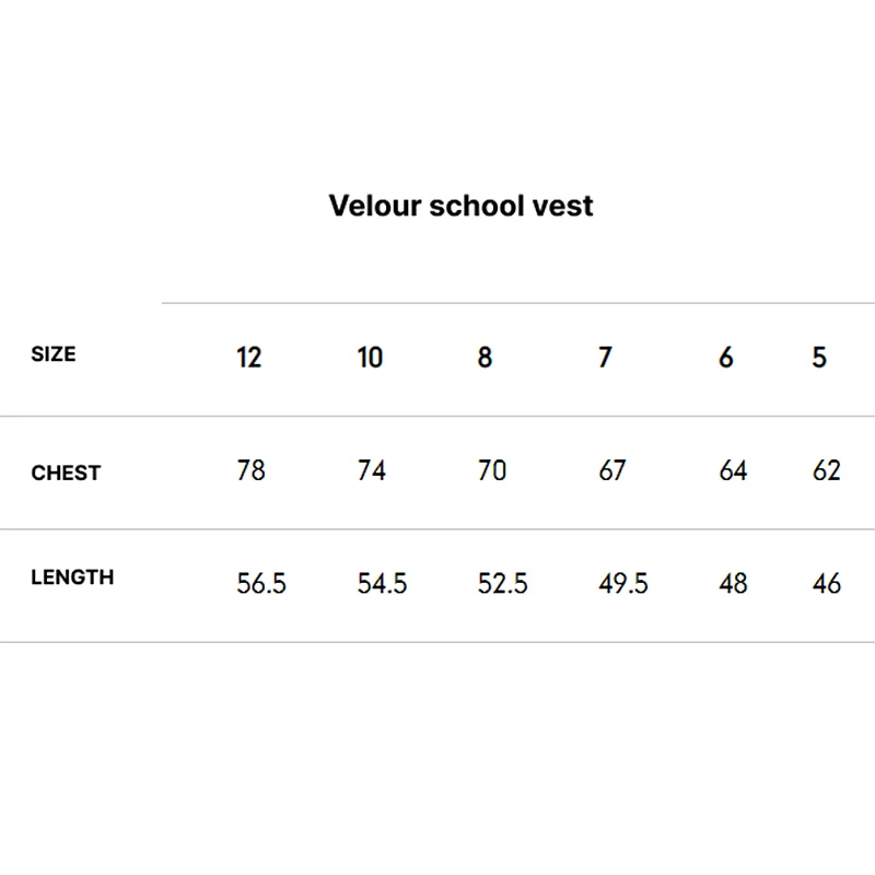 M&T Wear - Girl school vest navy velour lining hooded