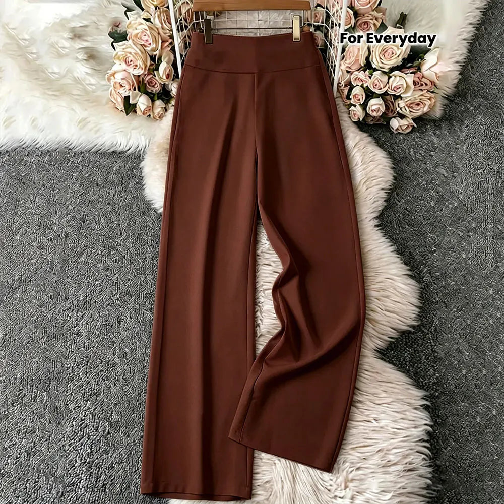 Elegant White Wide-Leg Trousers