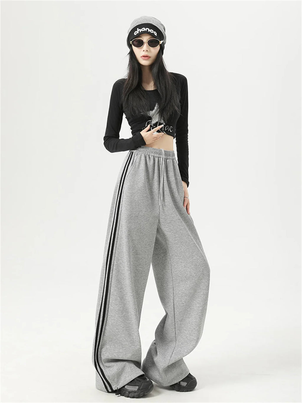 American Retro High-Waist Sweatpants
