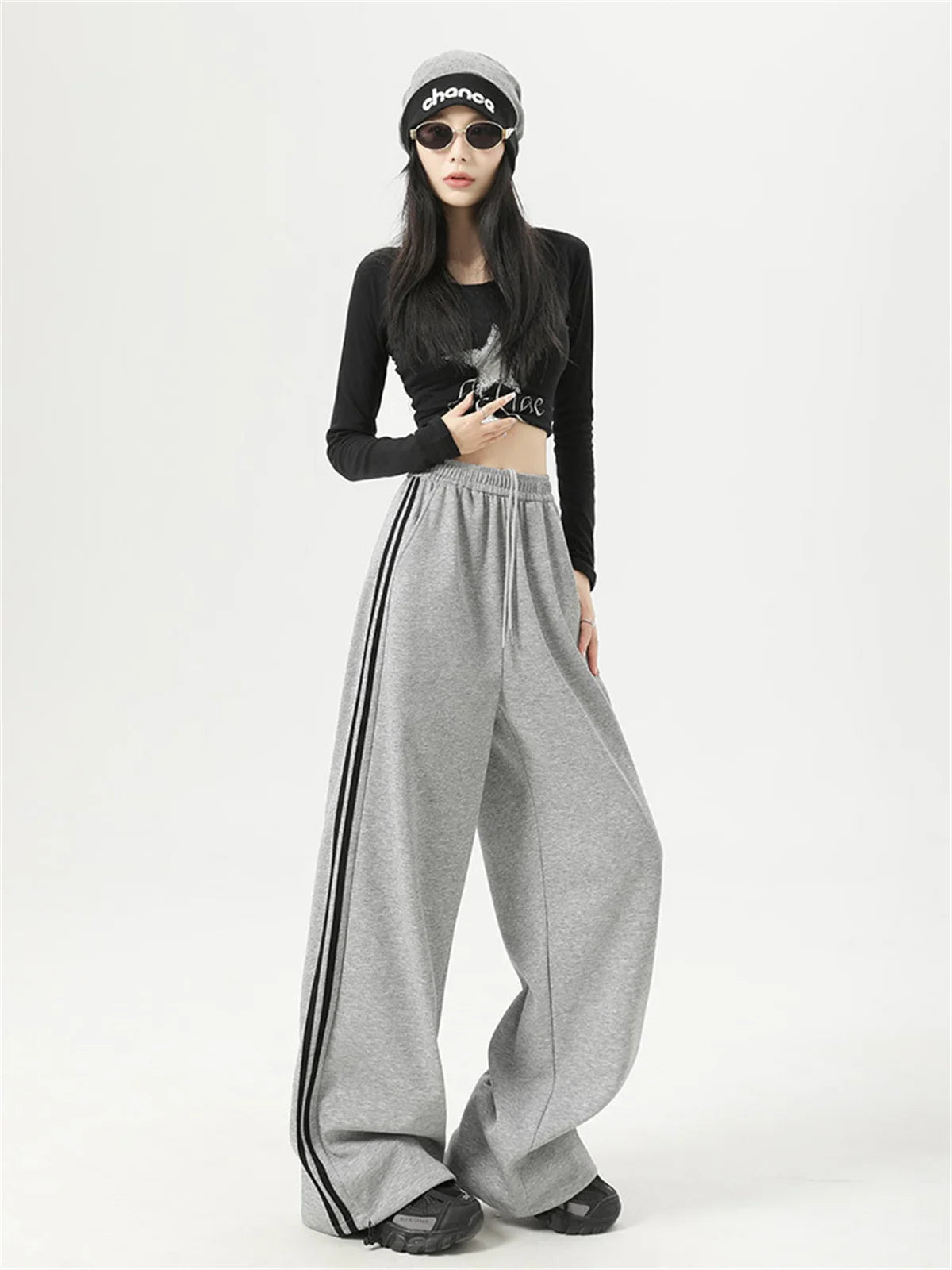 American Retro High-Waist Sweatpants