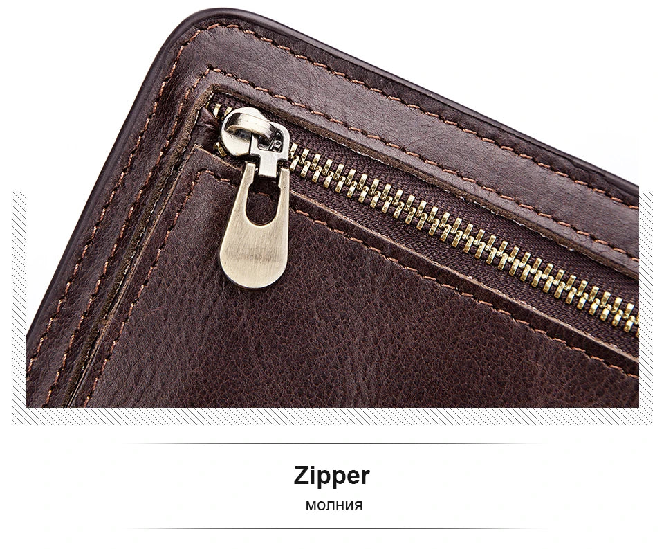 M&T Wear - Slim Cowhide Leather Wallet for Men