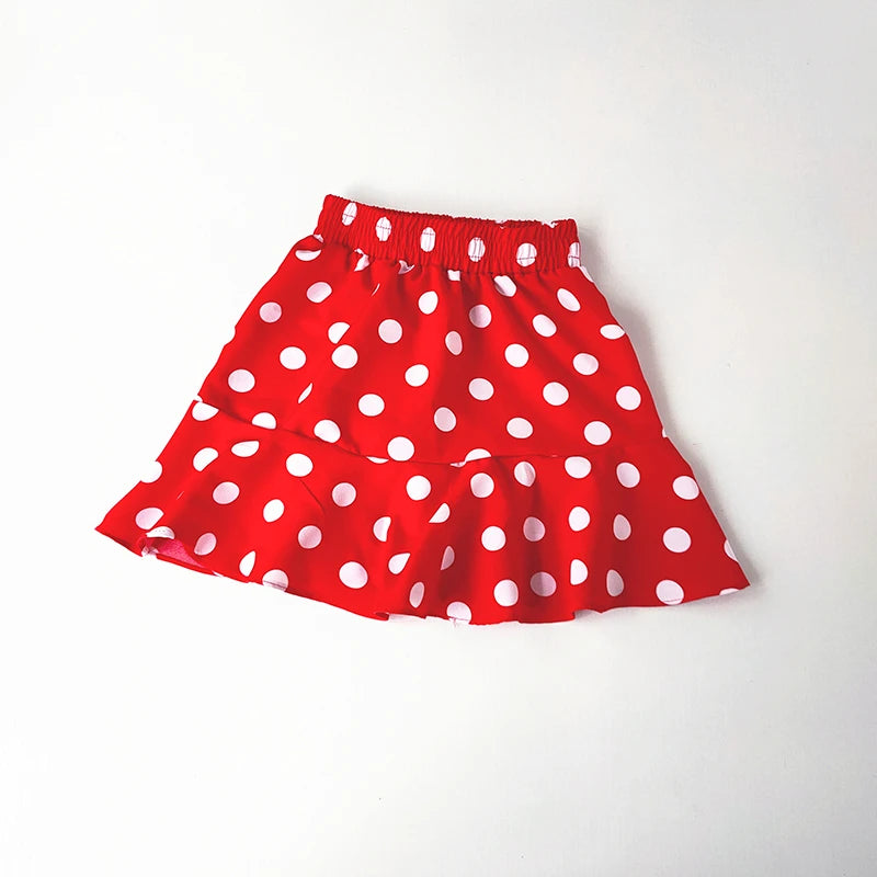 M&T Wear - Girls’ Polka Dot Chiffon Ruffle Skirt