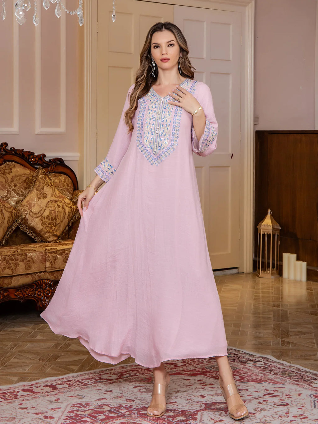 M&T Wear -Pakistani Style Embroidered Diamond Dress