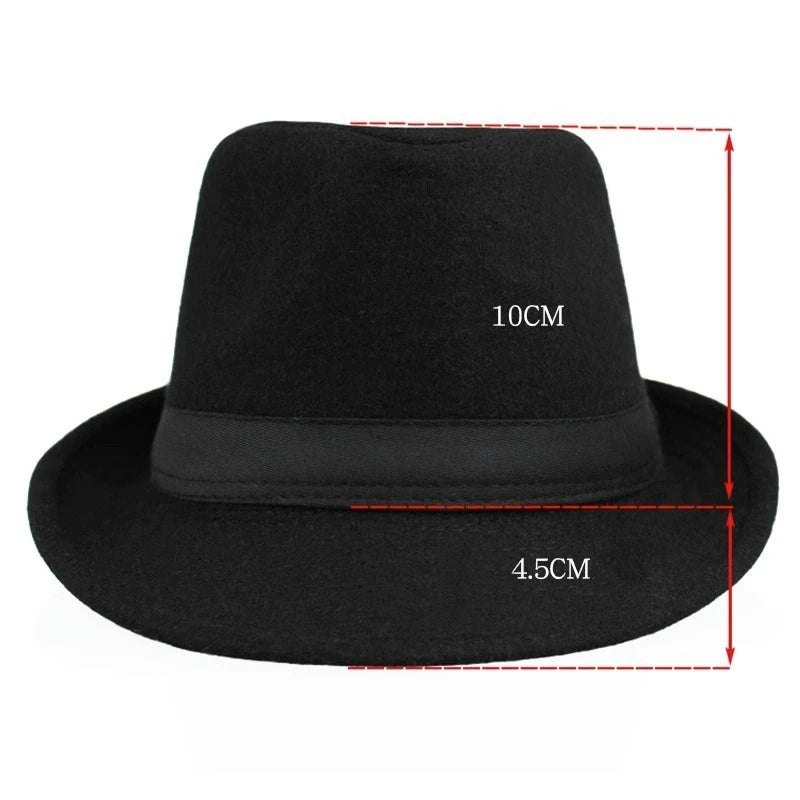 M&T Wear - Simple Plain Woolen British Jazz Hat