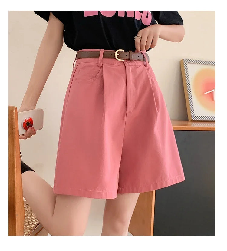 Cotton-Linen Utility Shorts