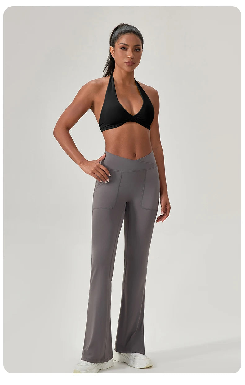 M&T Wear - Sports Yoga Bra for Women Halter Neck with Stylish Back Design Sexy Gym Bra for Running Fitness Sports Bras - M&T Wear