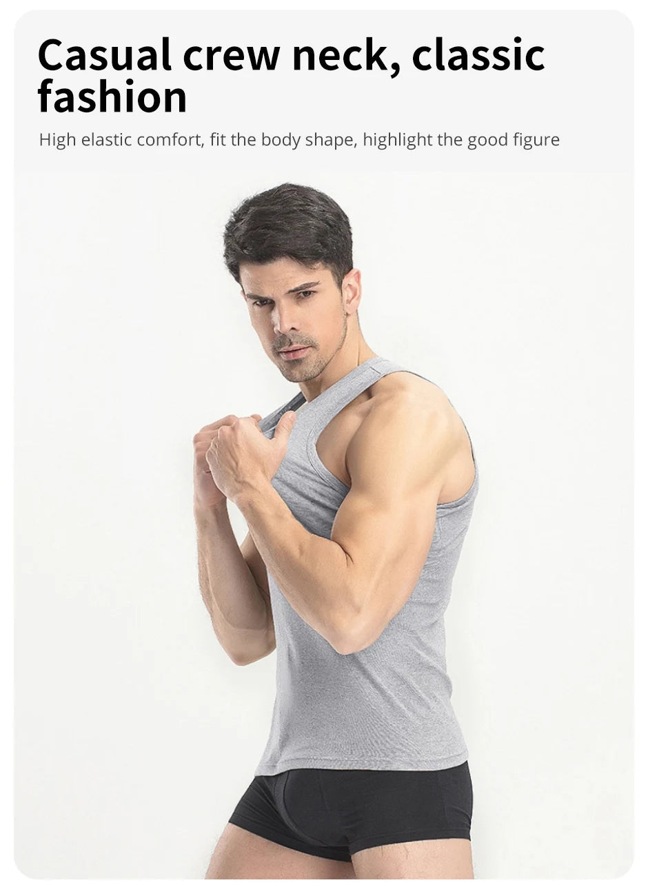 M&T Wear - Men's Essential Cotton Slim Fit Vest