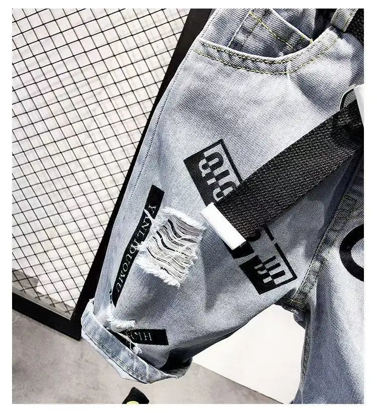 M&T Wear - Boys’ Trendy Distressed Korean Style Denim Shorts