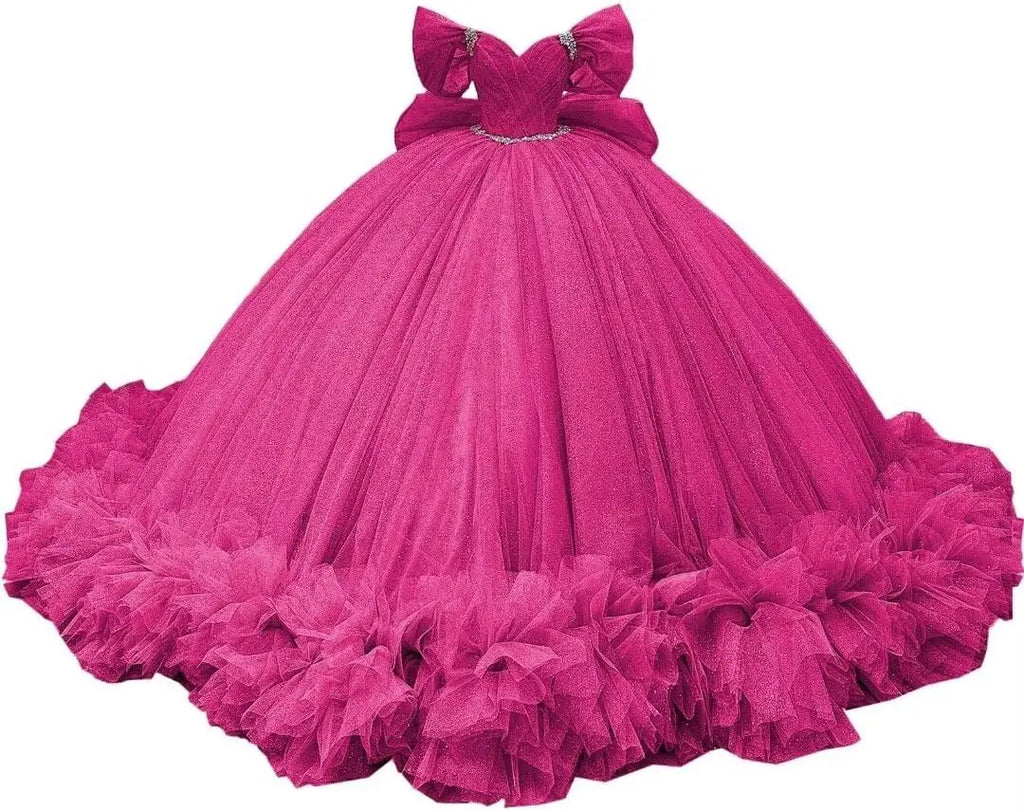 Yifanier Puffy Tulle Quinceanera Ball Gown