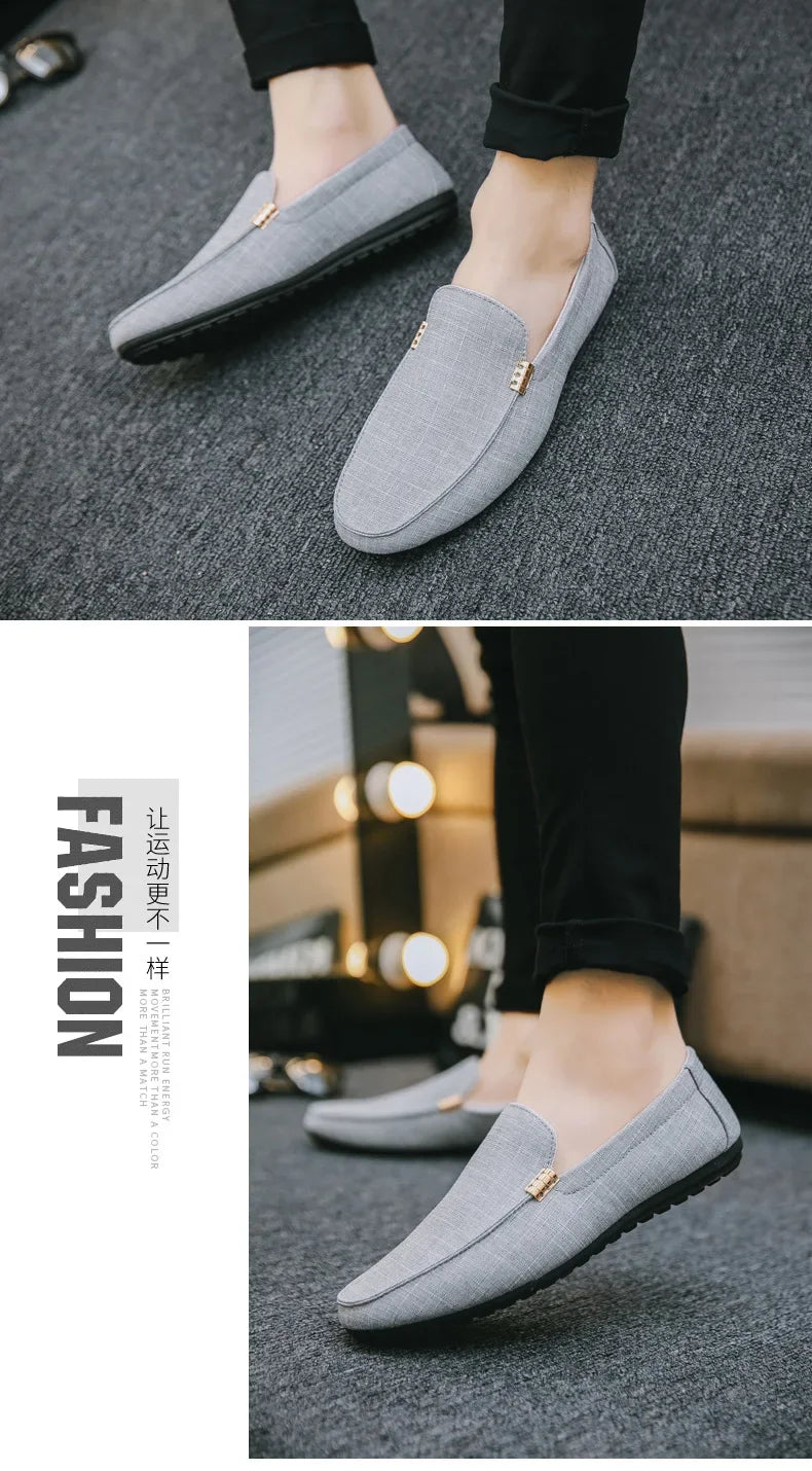 M&T Wear - Shoes Men Casual  Comfort Men Shoes Denim Male Shoes Adult Footwear 2024 New  Loafers Canvas  Sneakers Driving - M&T Wear