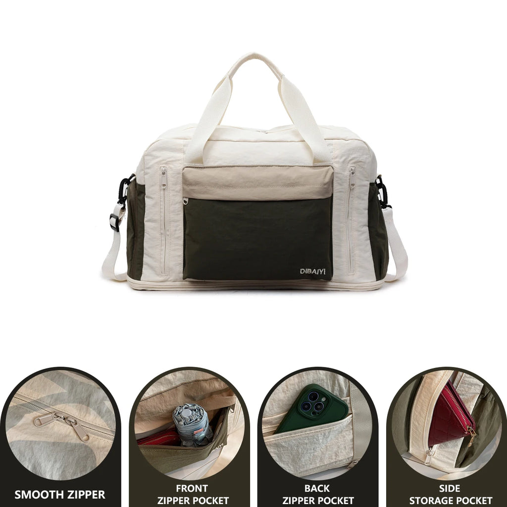 M&T Wear - Multifunctional Large Capacity Travel Duffle with Shoe Compartment