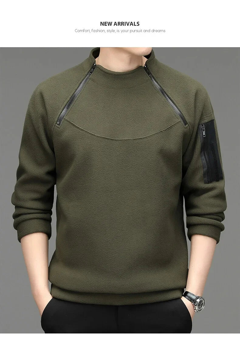 M&T Wear - Men's Lightweight Patchwork Sport Sweatshirt