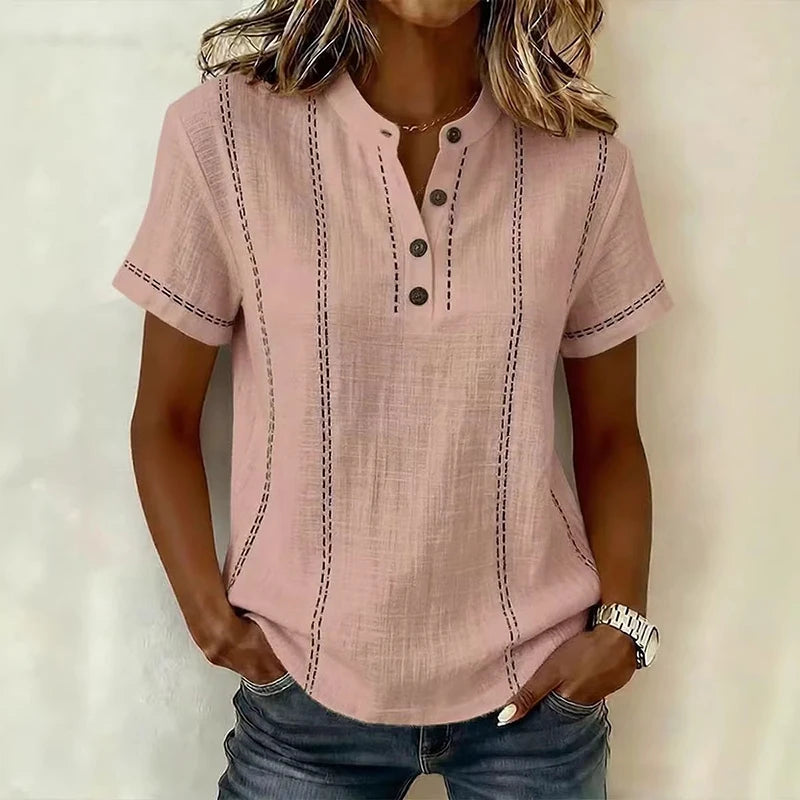 Geometric Patchwork Tee