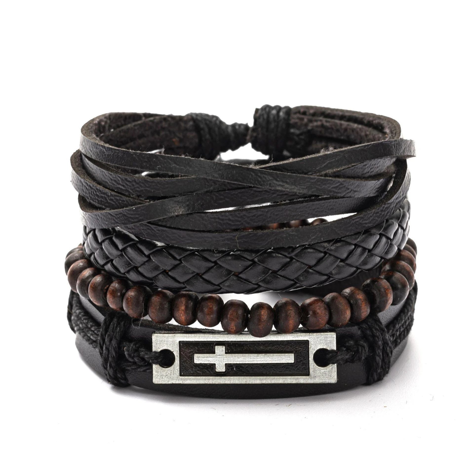 M&T Wear - 06 2024 Leather Braided Bracelet for Men