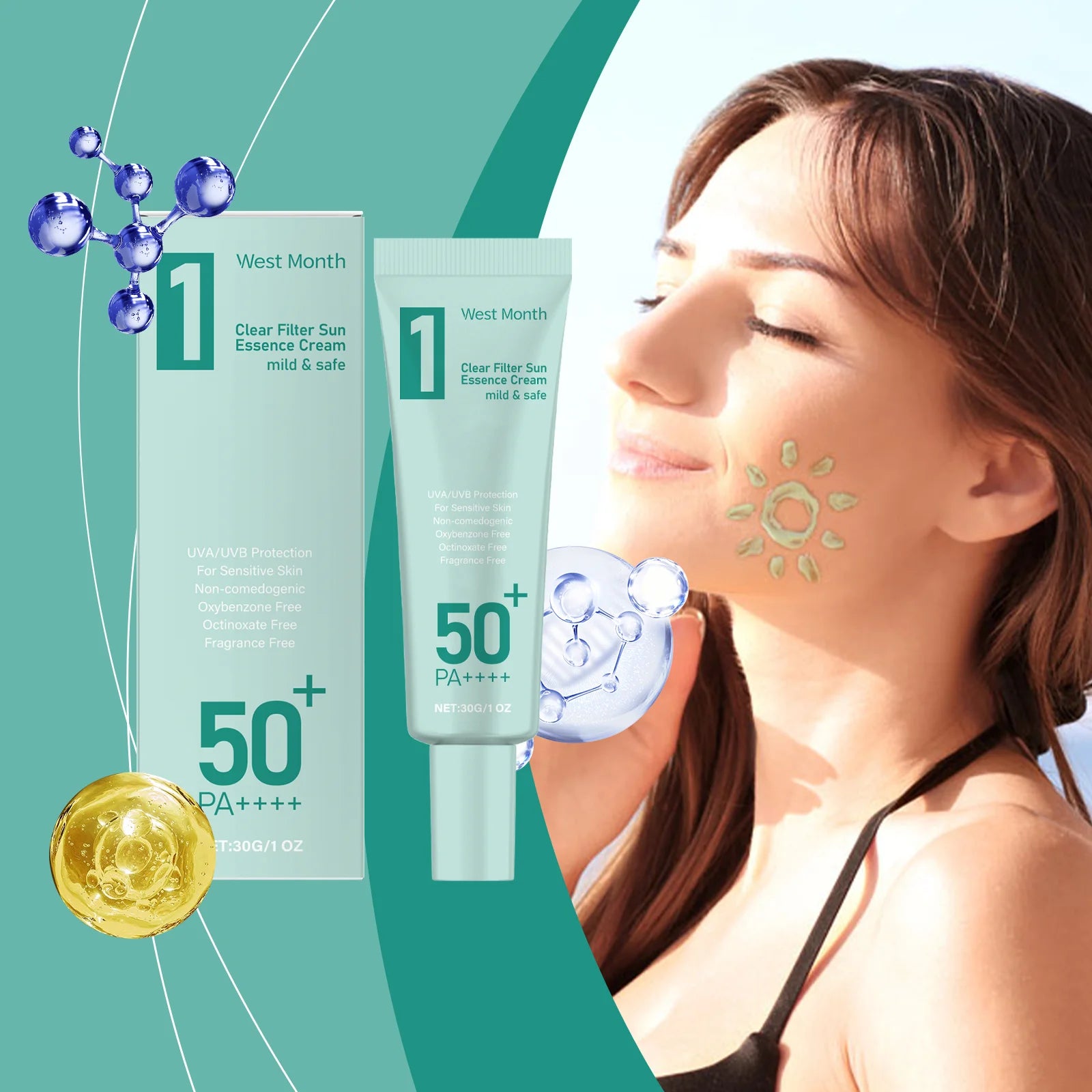 M&T Wear - Anti Sun Cream SPF50 (30g)