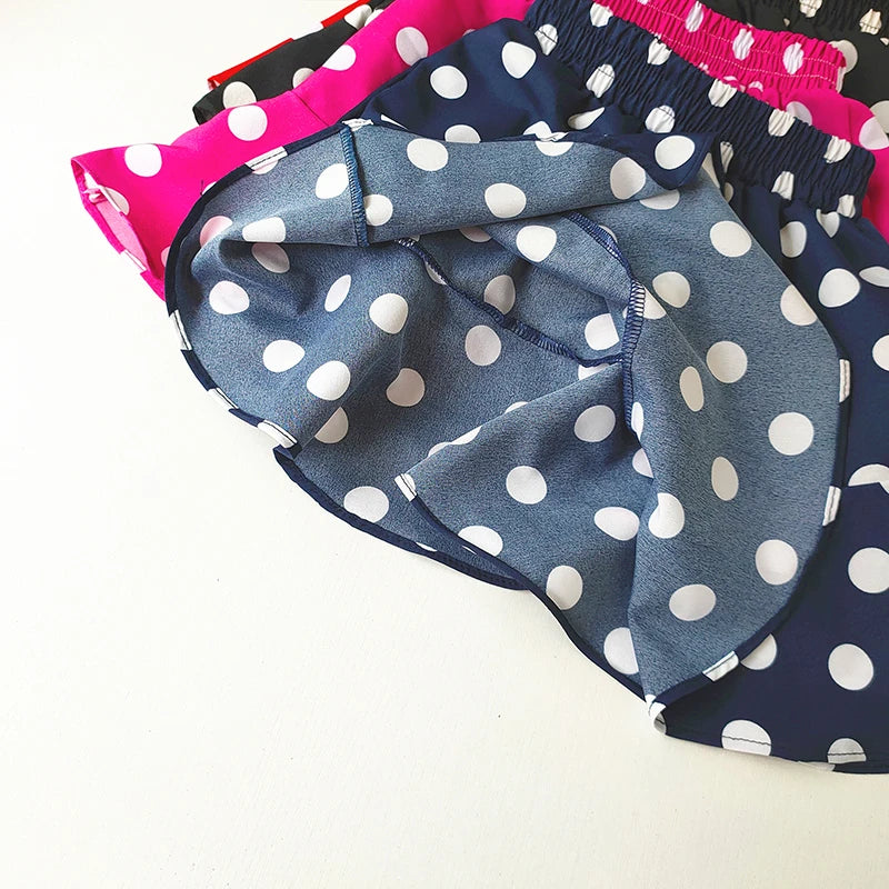 M&T Wear - Girls’ Polka Dot Chiffon Ruffle Skirt