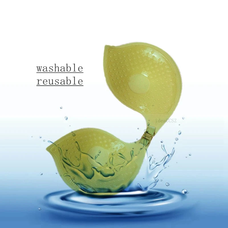 M&T Wear - Strapless Bra for Women Seamless Invisible Push Up Bras Backless Wedding Brassiere Self Adhesive Sexy Lingerie A To C Cup - M&T Wear