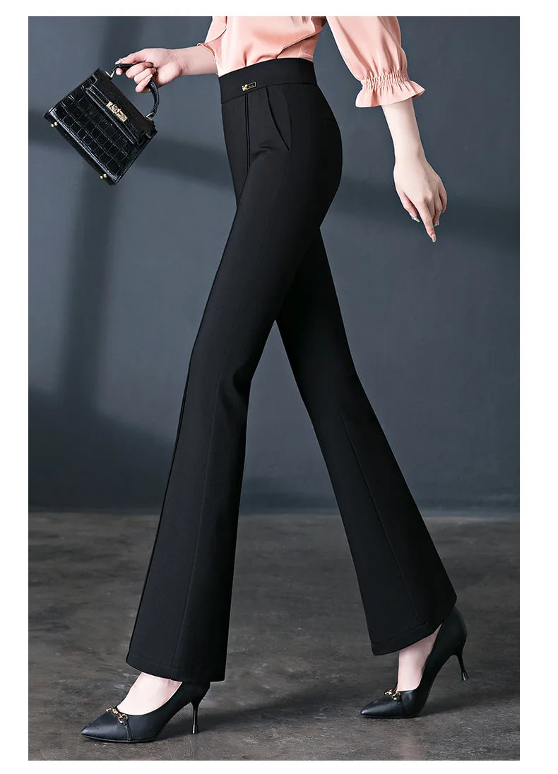 Fishtail Flare Commuter Trousers