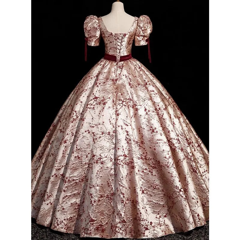 Red "Toast Dress" High-End Performance Gown