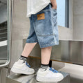 M&T Wear - Boys’ Loose Fit Elastic Waist Denim Shorts