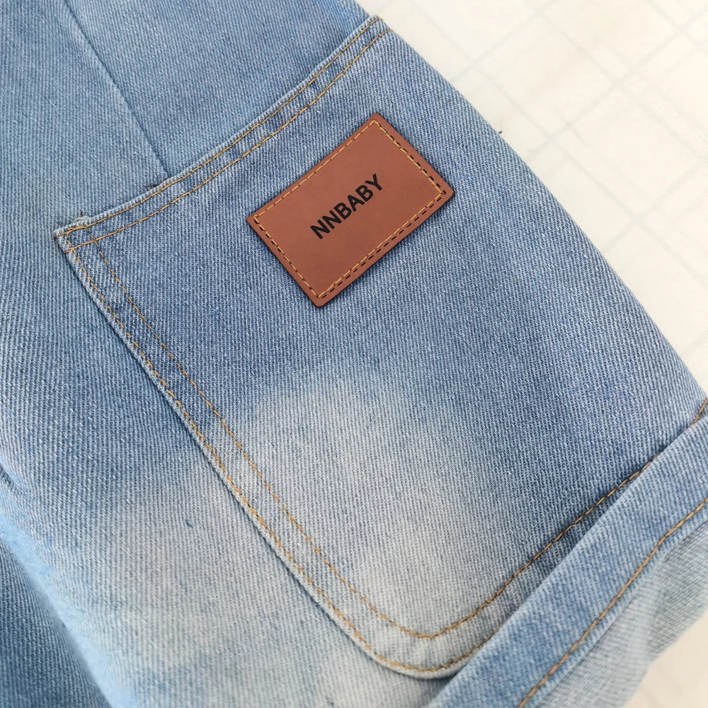 M&T Wear - Boys’ Loose Fit Elastic Waist Denim Shorts