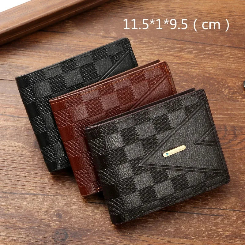 M&T Wear - Men’s Casual PU Leather Short Wallet