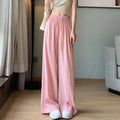 Summer Ice Silk Wide-Leg Trousers